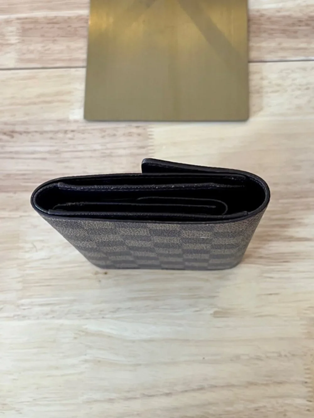 LOUIS VUITTON Tresor Etui Papier Trifold Wallet Damier Leather